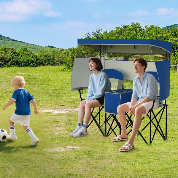 Oversized Double Beach Chair with Adjustable Canopy product image