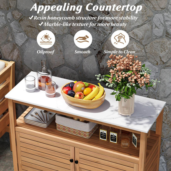 Wood Patio Storage Cabinet  product image