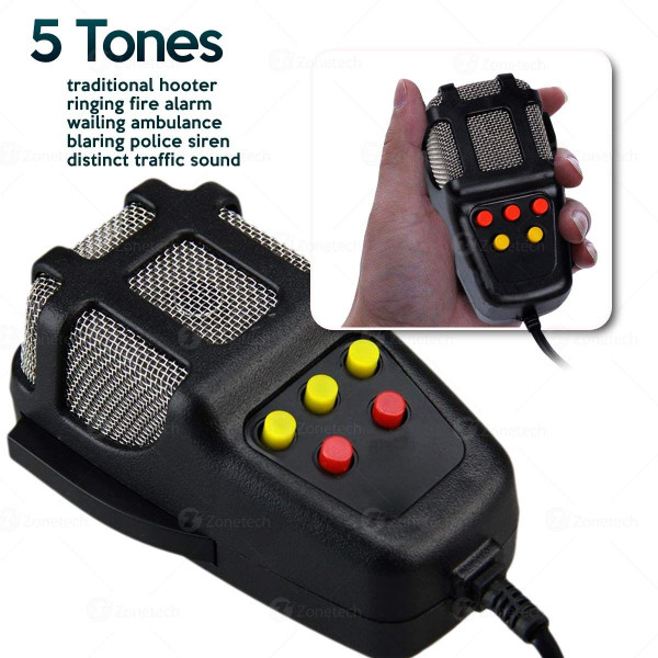Five Tone 60W Emergency Air Horn + Pa Microphone Siren System product image