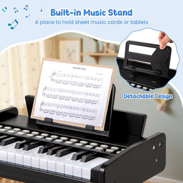 Kids' 25-Key Digital Piano with Music Stand product image