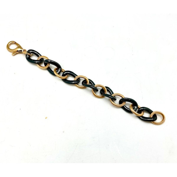 18k Gold Plated Stainless Steel & Ceramic Bracelet product image