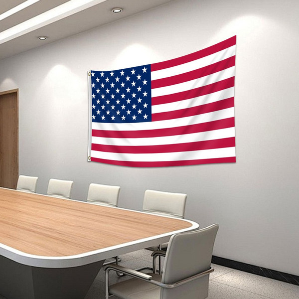 USA Printed Nylon Flag with Brass Grommets (4-Pack) product image