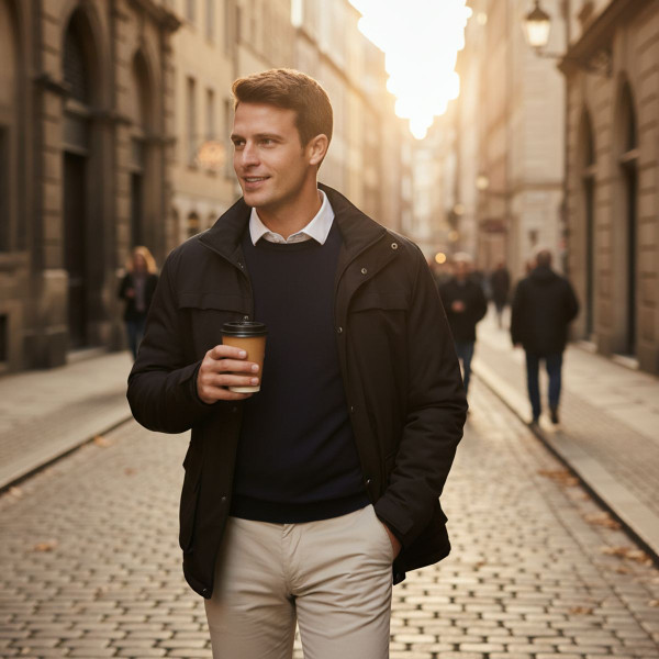 Helios Men's Heated Coat with Power Bank product image