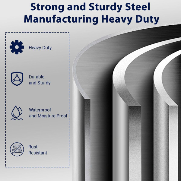 71" Metal Garage Storage Cabinet with Wheels product image