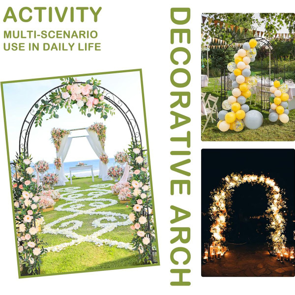 7FT Garden Arch Arbor with Plant Stand product image