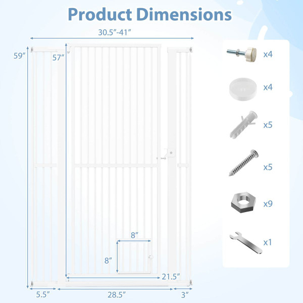 Extra Tall Pet Gate (59" or 67.5") product image