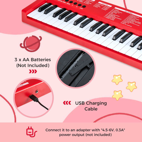 Kids Piano Keyboard with 8 Rhythms, 8 Tones, 22 Demos product image