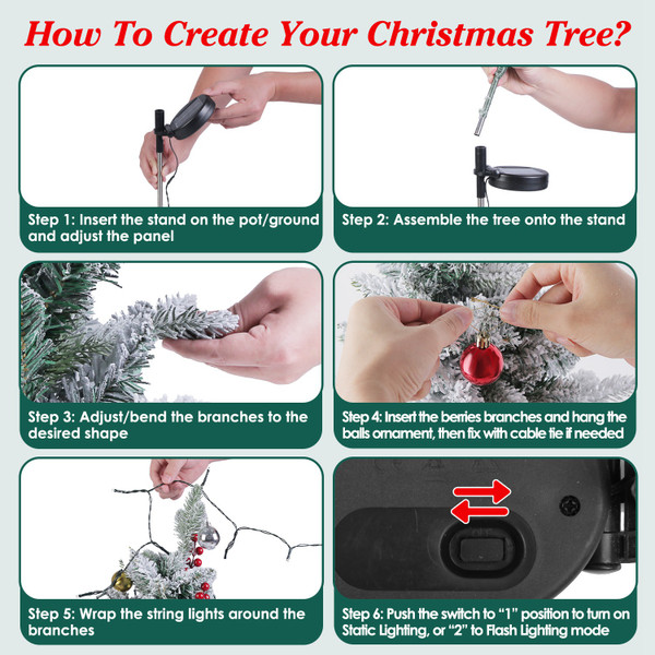 Lighted Christmas Trees (Set of 2) product image