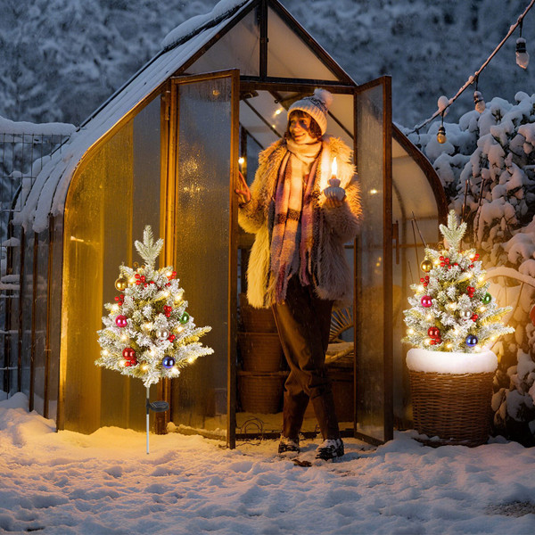 Lighted Christmas Trees (Set of 2) product image