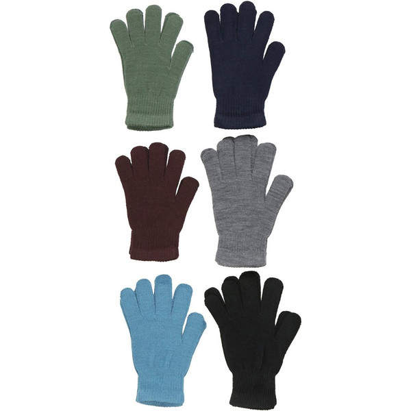 Assorted Acrylic Winter Gloves (6-Pair) product image