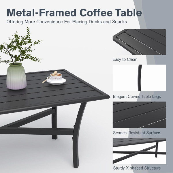 Outdoor Patio Furniture Set with Rocking Chair product image