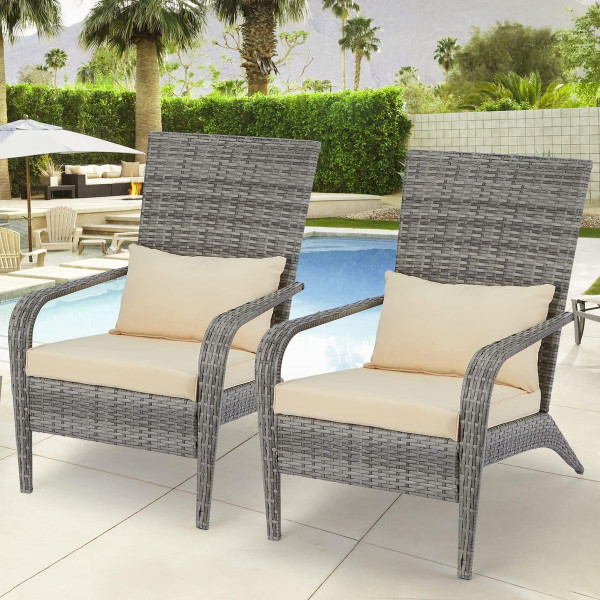 Outdoor Armchair Wicker Lounge Chairs with Cushion product image