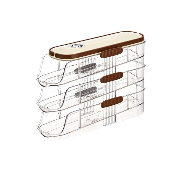 3-Tier Rolling Egg Dispenser for Fridge product image