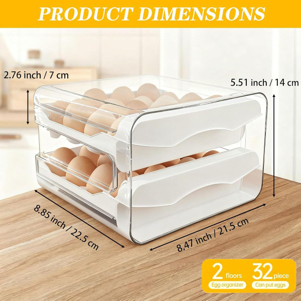Dual-Layer Egg Storage Tray product image