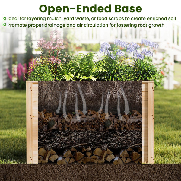 Elevated Planter Box with Open-Ended Base  product image