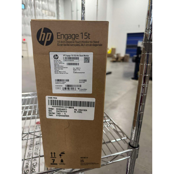 15" HP Engage XGA RPOS 5MS DP IPS Touchscreen Monitor product image