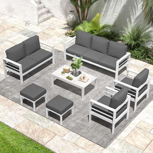 Modern Outdoor Patio Furniture Set with Coffee Table product image