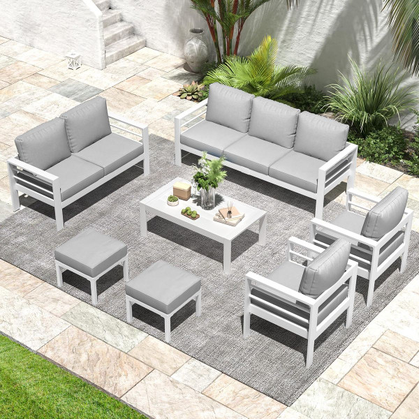 Modern Outdoor Patio Furniture Set with Coffee Table product image