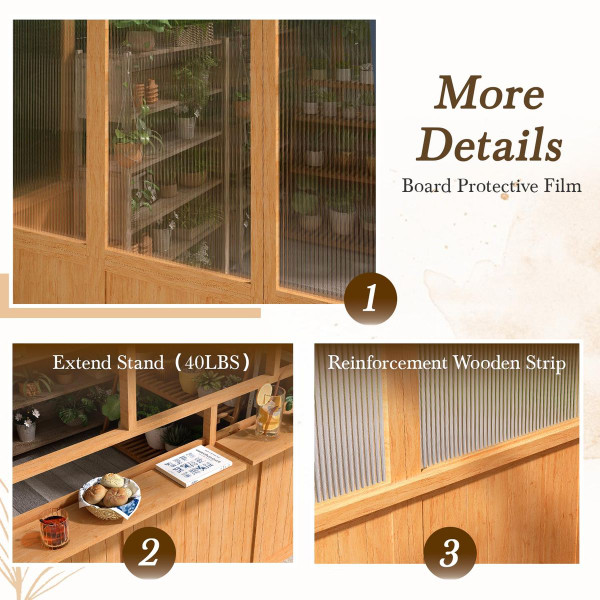 6x10 ft Heavy Duty Lean-to Walk-in Greenhouse  product image