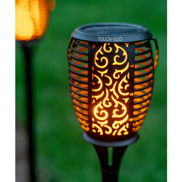 GLOWTORCH™ 2-Foot Solar LED Tiki Torch Stake Light (2- or 4-Pack) product image
