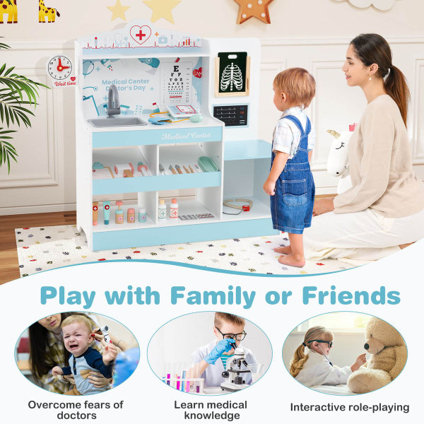 Wooden Doctor Play Set with 24-Pieces Accessories  product image
