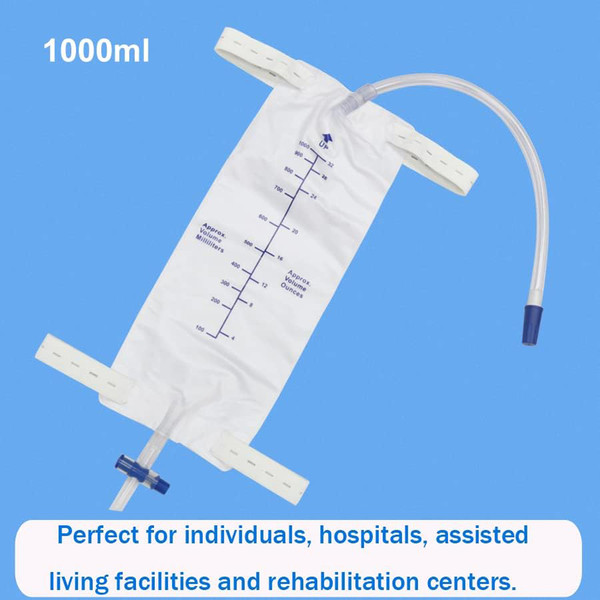 3-Pack 1000ml Urinary Drainage Bag product image