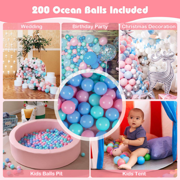 42.5" Round Foam Ball Pit with 200 Ocean Balls product image