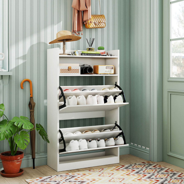 Shoe Storage Cabinet  with 2 Flip Drawers  product image