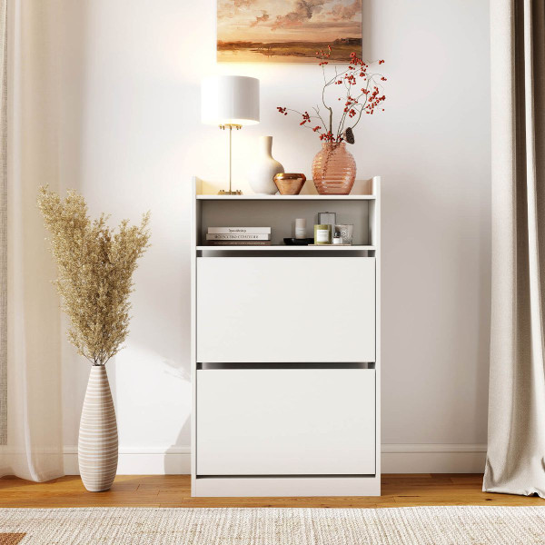 Shoe Storage Cabinet  with 2 Flip Drawers  product image