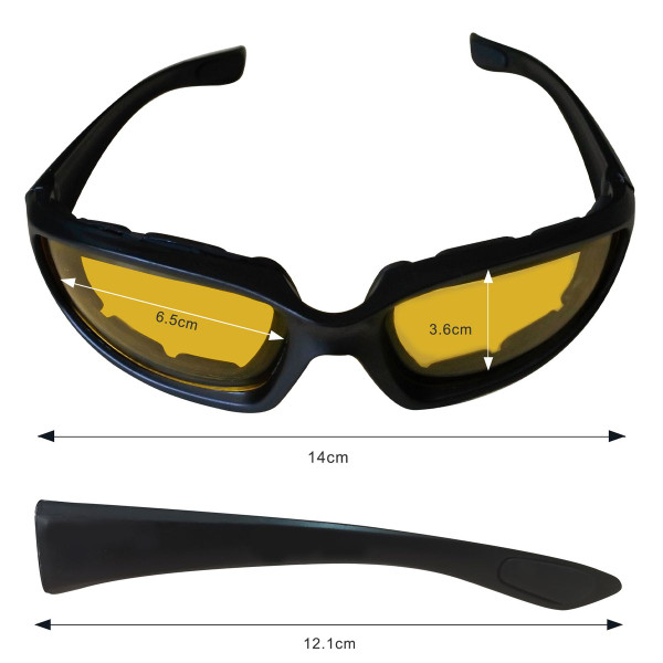 Motorcycle Sports Biker Riding Glasses (3-Pack) product image