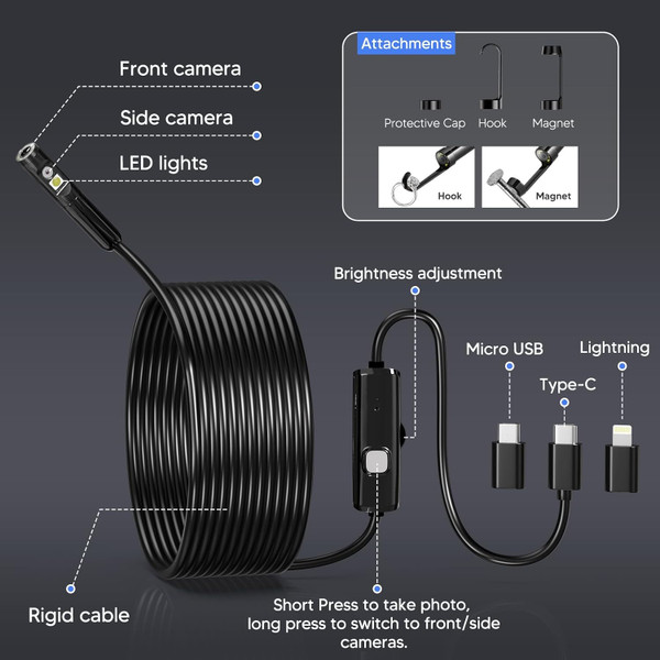 1920P HD Endoscope Camera with Light product image
