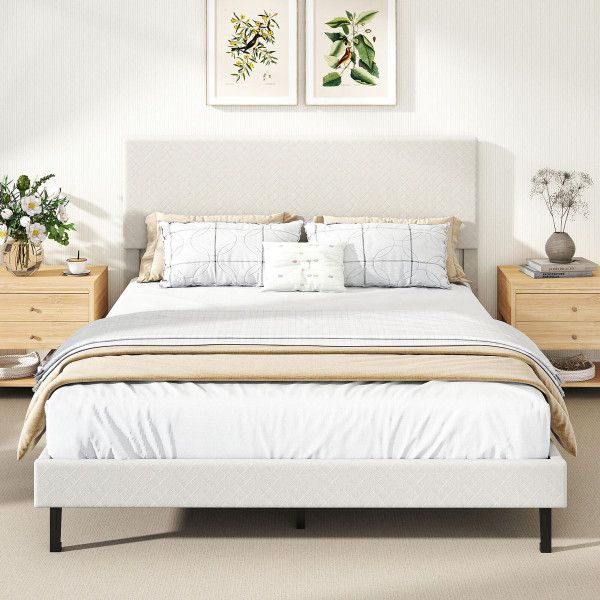 Height Adjustable Twin/Full/Queen Size Bed Frame  product image