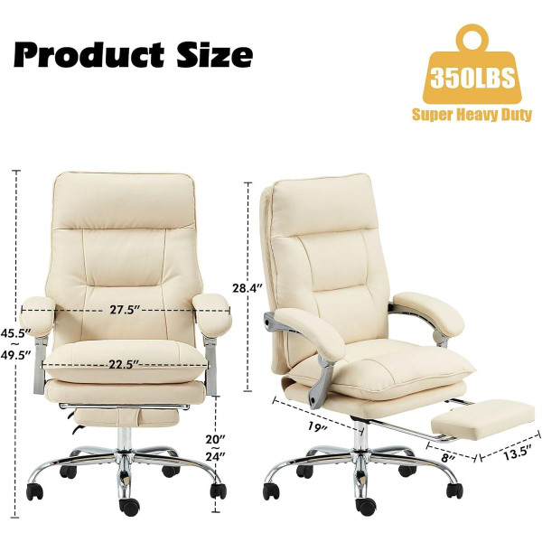 Executive Office Chair with Footrest product image