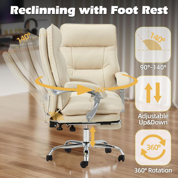 Executive Office Chair with Footrest product image