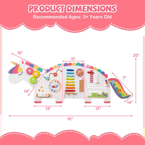 11-in-1 Dinosaur Activity Wall Busy Board product image