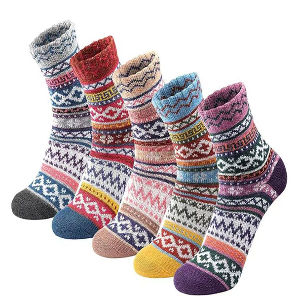 Women's Thick Soft Warm Cozy Crew Socks (5-Pack) product image