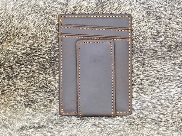 Personalized Leather Magnetic Money Clip product image
