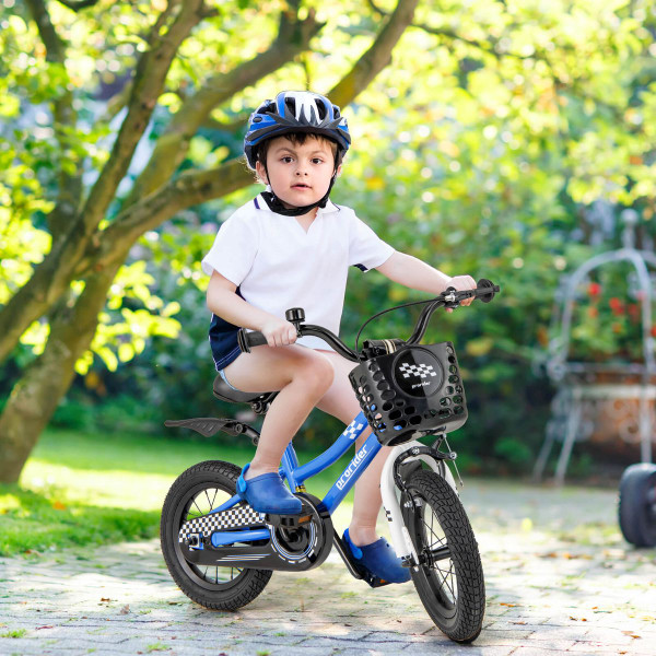 Kid's Bike with Removable Training Wheels and Basket product image