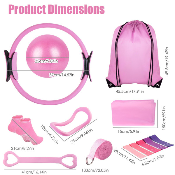 Pilates Ring Essentials Kit (14 Piece Set)  product image