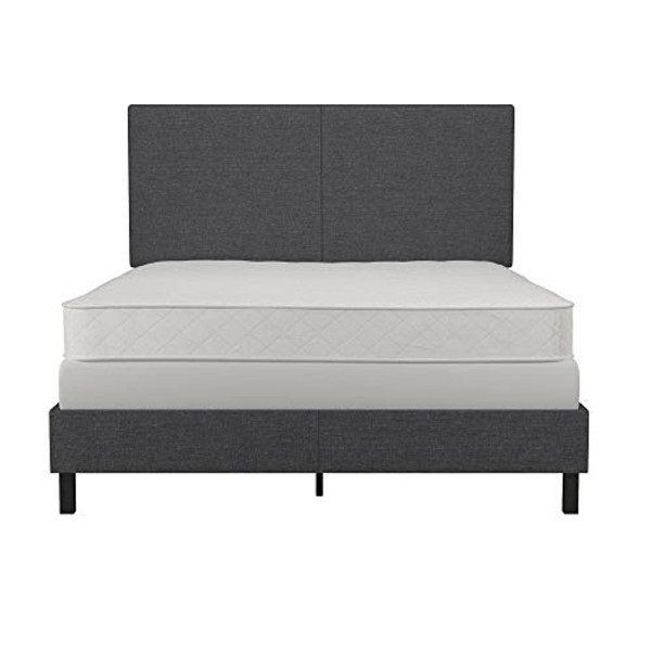 DHP Janford Bed Frame with Chic Upholstered Headboard product image