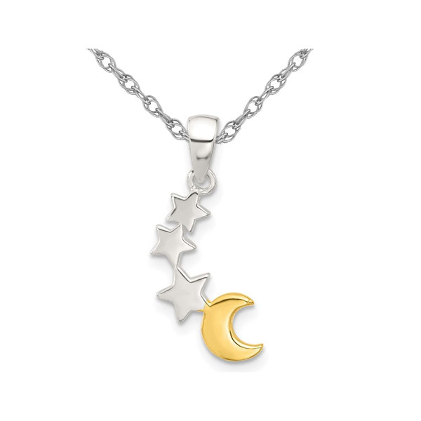 Stars and Moon Charm Pendant Necklace with Chain product image