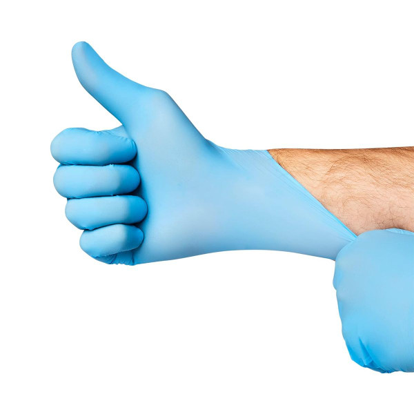 Takecare Blue 4.3 Mil Medical Nitrate Gloves (Small) product image