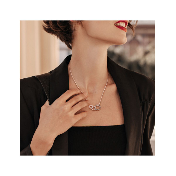 1/10 Carat (ctw) Diamond Tri-Circle Necklace in Sterling Silver product image