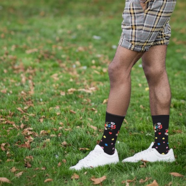 Everyday Wear Cotton Crew Length City/State Themed Socks (3-Pairs) product image