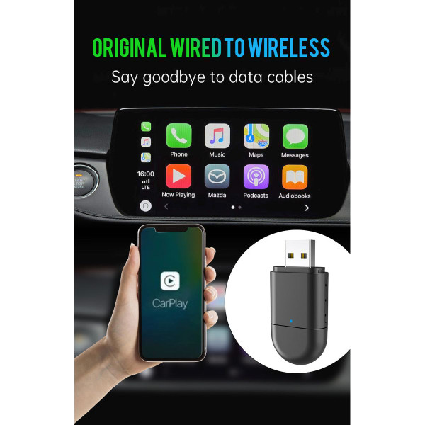 2-in-1 Wireless CarPlay & Android Auto Adapter product image