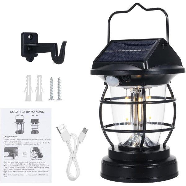 Seamless Outdoors Solar-Powered Lantern (2-Pack) product image