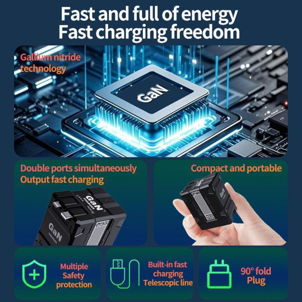 Pursuit 2025 GaN Multi-wire Charging Plug product image