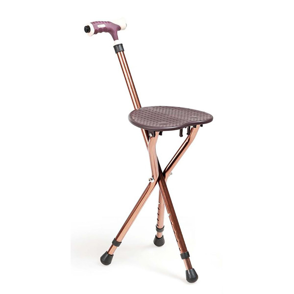 Lightweight Adjustable Folding Cane Seat with Light product image