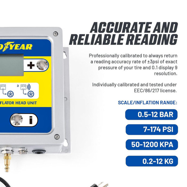 Goodyear Automatic Inflator Head Unit - Digital Air Pressure Controller product image