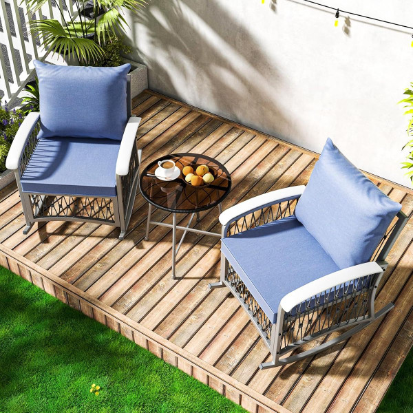 3-Piece Outdoor Rocking Chair Set  product image